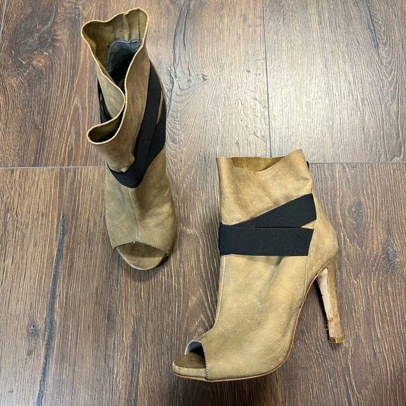 Vero Cuoio open toed heeled bootie SZ 7 - Picture 1 of 7